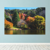 Prachtige najaarkleuren en reflecties canvas afdruk (Insitu (Houten vloer))