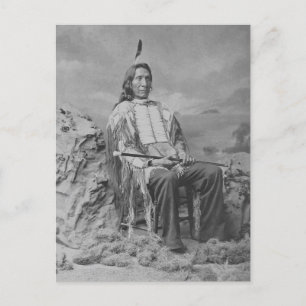 Prachtige Native American Portret Postcar Briefkaart