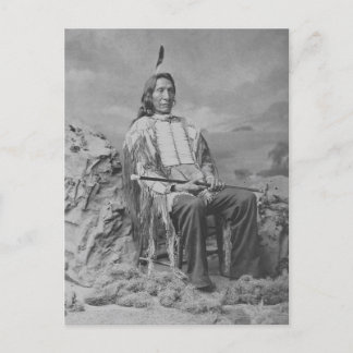 Prachtige Native American Portret Postcar Briefkaart