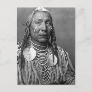 Prachtige  Native American Portret Postcar Briefkaart