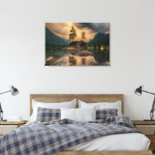 Prachtige Natuur in het meer van de bergen Boulder Canvas Afdruk (Insitu (Slaapkamer))