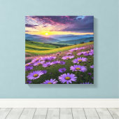 Prachtige Natuur landschap met rustgevende geluide Canvas Afdruk (Insitu (Houten vloer))