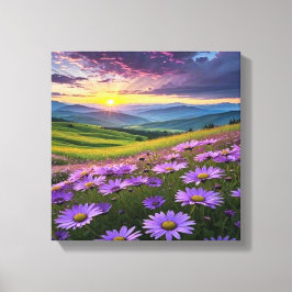 Prachtige Natuur landschap met rustgevende geluide Canvas Afdruk