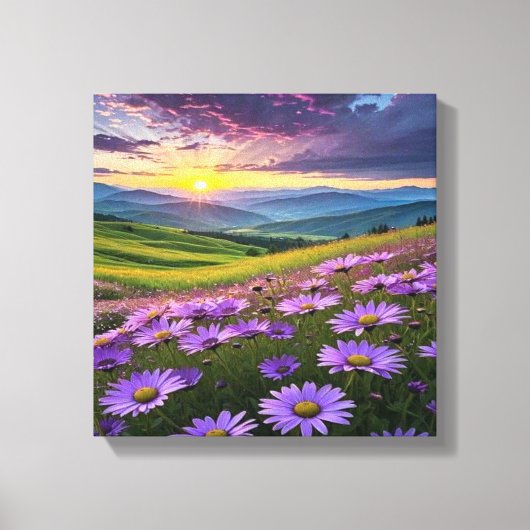 Prachtige Natuur landschap met rustgevende geluide Canvas Afdruk (Voorkant)