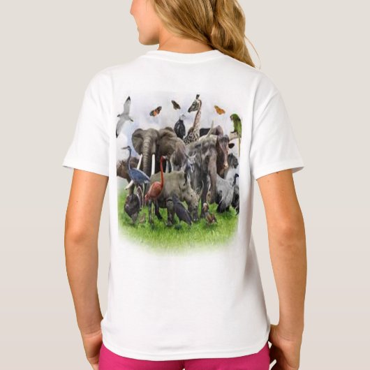 prachtige natuur  t-shirt (Achterkant)