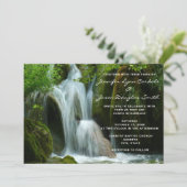 Prachtige Natuur-weddenschappen tussen watervallen Kaart (Staand voorkant)