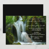 Prachtige Natuur-weddenschappen tussen watervallen Kaart (Voorkant / Achterkant)