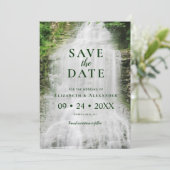 Prachtige Natuur Wedding Save The Date (Staand voorkant)