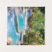 Prachtige natuurlijke boswaterval wandkleed (Voorkant (horizontaal))