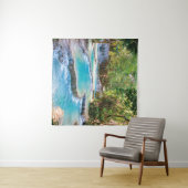 Prachtige natuurlijke boswaterval wandkleed (In Situ (horizontaal))