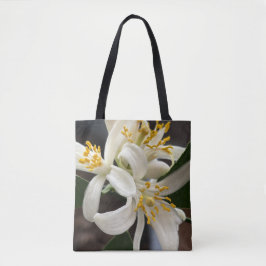 Prachtige natuurlijke citroenbloesem tote bag