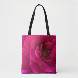 Prachtige natuurlijke roze roos tote bag