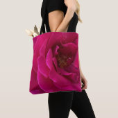 Prachtige natuurlijke roze roos tote bag (Dichtbij)