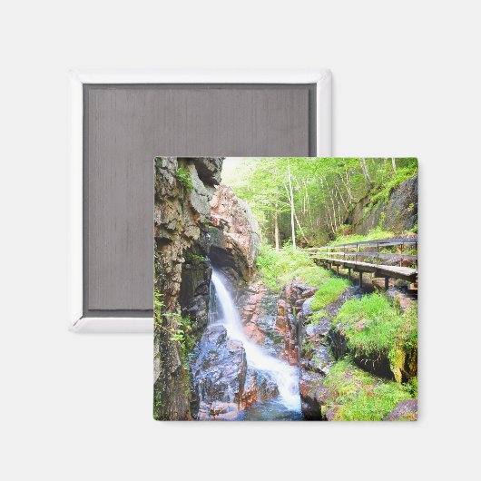 Prachtige Natuurlijke Waterval landschap NH Magnet (Voorkant / Achterkant)