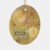 Prachtige natuurvriendelijke, unieke abstracte kun keramisch ornament (Rechts)