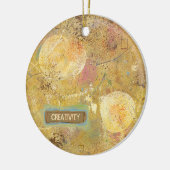 Prachtige natuurvriendelijke, unieke abstracte kun keramisch ornament (Links)