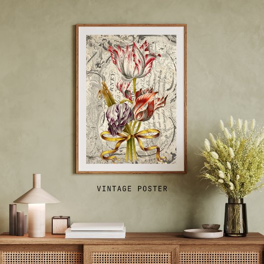 Prachtige Nederlandse Tulpen  Decoupage Papier