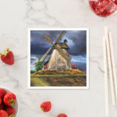 Prachtige Nederlandse windmolen - Tekening Servet (Insitu)