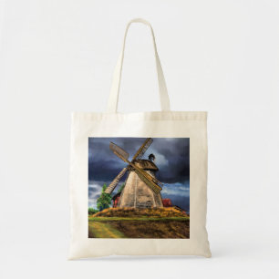 Prachtige Nederlandse windmolen - Tekening Tote Bag
