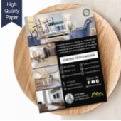 Prachtige net genoteerde vastgoedflyer flyer