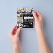 Prachtige net genoteerde vastgoedflyer flyer (Hand)