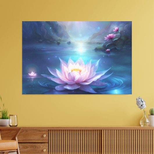 Prachtige neuphar canvas afdruk (Insitu (Woonkamer))