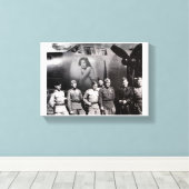 Prachtige neuskunst canvas afdruk (Insitu (Houten vloer))