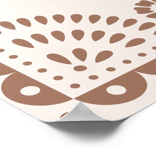 Prachtige neutraal papel Picado Wedding Welkomstte Poster (Hoek)