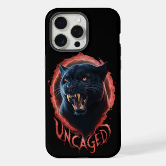 Prachtige niet-opgesloten Black Panther Rode Halo iPhone 15 Pro Max Case