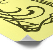 Prachtige nieuwe werkpauzes, voeg 2 initialen toe poster (Hoek)