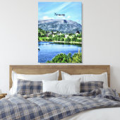 Prachtige Noorwegen, schilderachtig landschap Canvas Afdruk (Insitu (Slaapkamer))