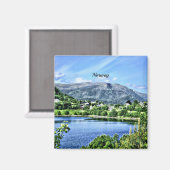 Prachtige Noorwegen, schilderachtig landschap Magneet (Voorkant / Achterkant)