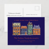 Prachtige Nordic Town Uitzicht Snowy Scenery Briefkaart (Voorkant / Achterkant)