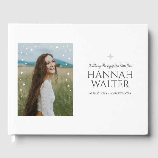 Prachtige North Star viering van het leven Gastenboek (Voorkant)