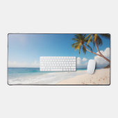 Prachtige Ocean Beach Palm Tree Desk Mat (Keyboard & Muis)