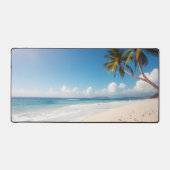 Prachtige Ocean Beach Palm Tree Desk Mat (Voorkant)