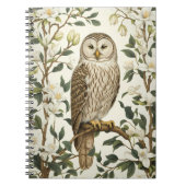 Prachtige Oeral Uil en Magnolia bloesems Notitieboek (Voorkant)