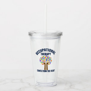 Prachtige offerte voor de behandeling op het werk acryl drinkbeker