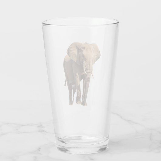 Prachtige olifant glas (Achterkant)