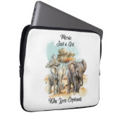 Prachtige olifant laptop sleeve (Voorkant Rechts)