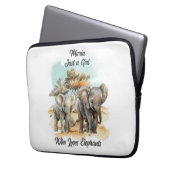 Prachtige olifant laptop sleeve (Voorkant Links)