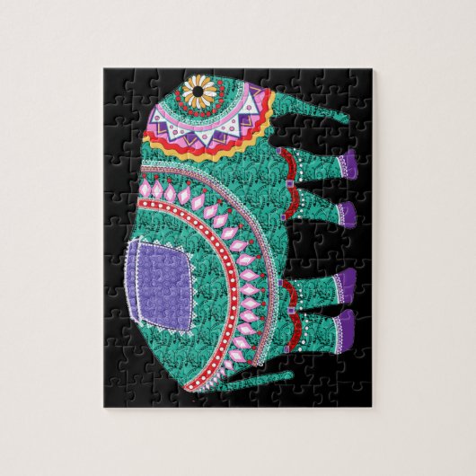 Prachtige  olifant legpuzzel (Verticaal)