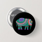 Prachtige  olifant ronde button 5,7 cm (Voorkant /achterkant)