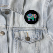 Prachtige  olifant ronde button 5,7 cm (In situ)