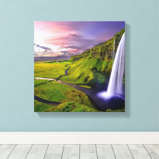 Prachtige omgeving canvas afdruk (Insitu (Houten vloer))