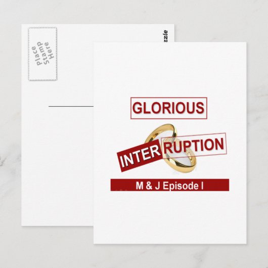 Prachtige Onderbreking: Een Gouden Begin Briefkaart (Voorkant / Achterkant)