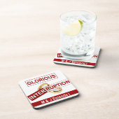 Prachtige Onderbreking: Een Gouden Begin Drankjes Onderzetter (Rechterzijde)