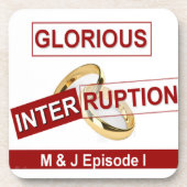 Prachtige Onderbreking: Een Gouden Begin Drankjes Onderzetter (Voorkant)