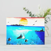 Prachtige onderwaterschilderingen (Staand voorkant)