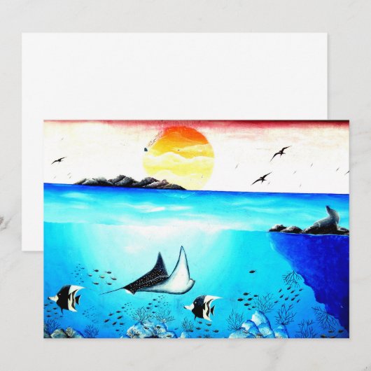 Prachtige onderwaterschilderingen (Voorkant / Achterkant)